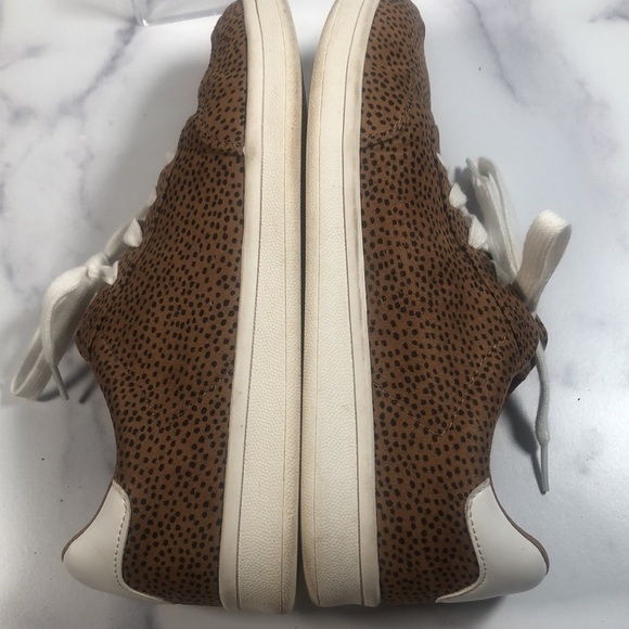 Old Navy Soft-Brushed Faux-Suede Sneakers Cheetah Print Size 8 - Picture 10 of 12